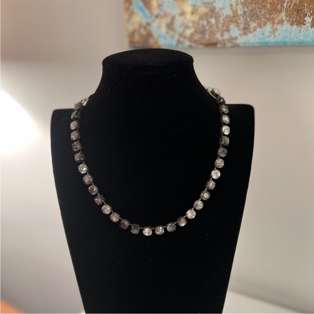 Sabika Black and Silver Necklace